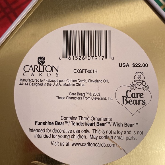 #018. Care Bears ornaments dated 2003 - Picture 4 of 4